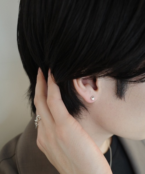ピアス 「ZOZO限定」SILVER925 バロックピアス ギフト メンズ レディース メンズの画像