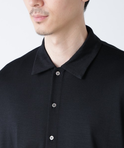 「ALL-DAYS COMFORT 100％ WOOL」 シャツカーディガン ALL-DAYS COMFORT 100% WOOL」 シャツ カーディガン