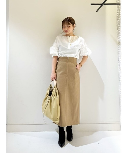 allureville ブラウス シャツ パフギャザースリーブブラウス