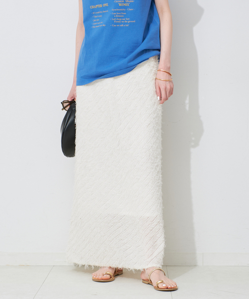 slobeiena スローブイエナ　フリンジニットスカート SLOBE IENA スカート フリンジニットスカート : ZOZOTOWN Yahoo