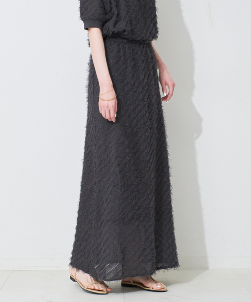 slobeiena スローブイエナ　フリンジニットスカート SLOBE IENA スカート フリンジニットスカート : ZOZOTOWN Yahoo