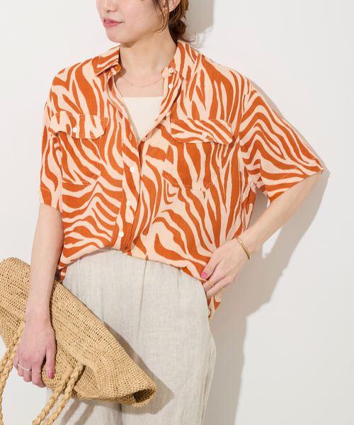 ブラウス シャツ 「追加」「BILA77/ヴィーラセブンティセブン」BEDFORD TOP：シャツ レディース