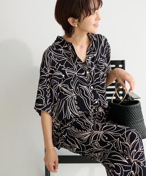 【2025SS】BILA77/ヴィーラセブンティセブンブラックシャツ 追加》【BILA77/ヴィーラセブンティセブン】BEDFORD TOP：シャツ