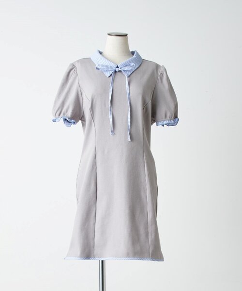 OLIVE des OLIVE しおん 3wayミニワンピース グレー OLIVE des OLIVE しおん 3wayミニワンピース グレー