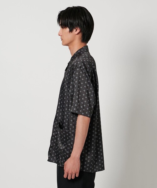 UNITED ARROWS シャツ クラシックパターン ドレープ オープン