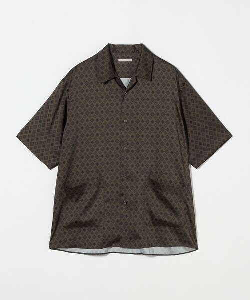 UNITED ARROWS シャツ クラシックパターン ドレープ オープン