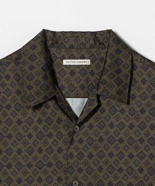 UNITED ARROWS シャツ クラシックパターン ドレープ オープン