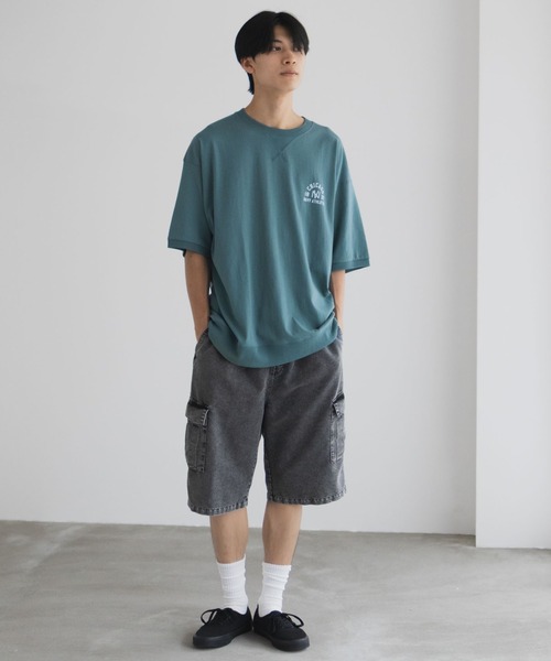 SUPER BEAVER 　カレッジ スウェット オーバーサイズ　グレー　XL NAVY tシャツ オーバーサイズカレッジスウェットTシャツ ユニセックス