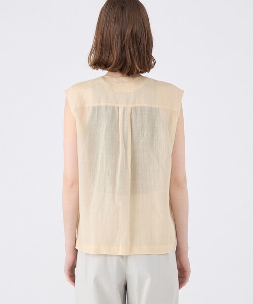 23 MAX&Co. ジレ 23 MAX&Co. ジレ Boxy shirt with pleats, optical white | Sportmax