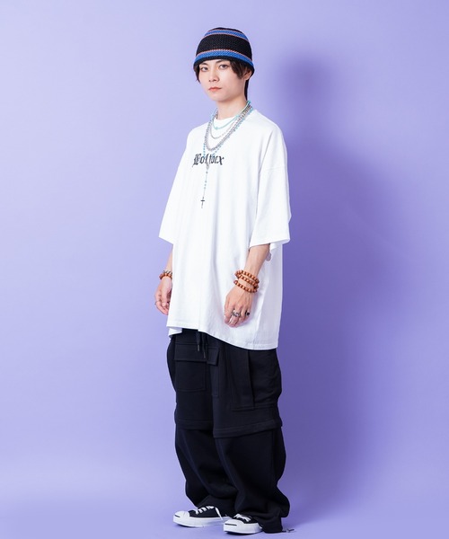 tシャツ a.p.o.v. ストリートフォントロゴオーバーサイズTシャツ