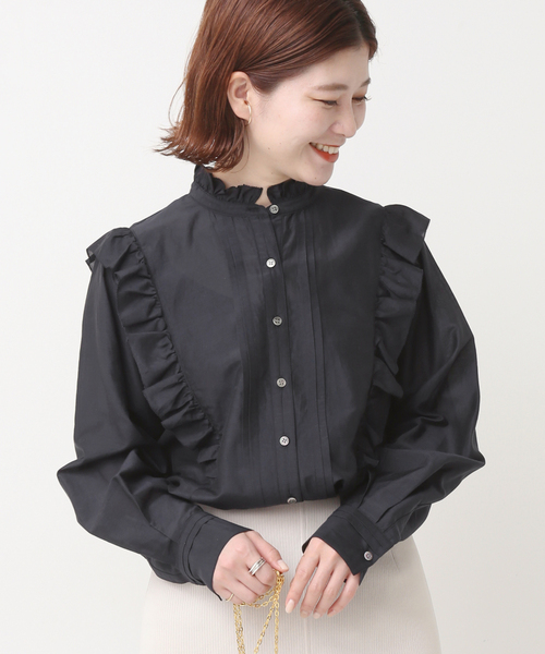 Spick＆Span 「Spick & Span」 長袖ブラウス FREE ブラック