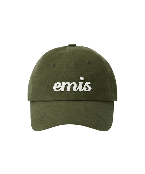 キャップ [EMIS] 1.APPLIQUE BALL CAP (7colcr) APPLIQUE BALL CAP-BLACK - EMIS