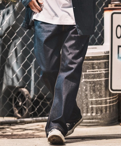 WONDER WALL MOTEL ジーンズ mp13763- RIGID DENIM 5POCKET PANTS