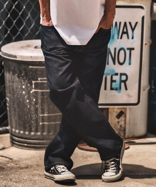 WONDER WALL MOTEL ジーンズ mp13763- RIGID DENIM 5POCKET PANTS