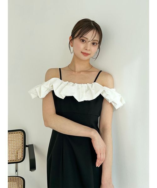 snidel パフスリーブワンピース SNIDEL（スナイデル）の「パフスリーブワンピース（ワンピース