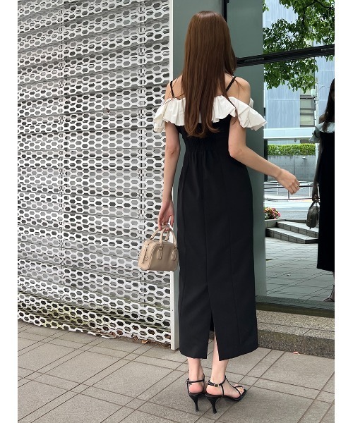 SNIDEL スナイデル パフスリワンピース SNIDEL（スナイデル）の「バリエーションプリントパフスリ