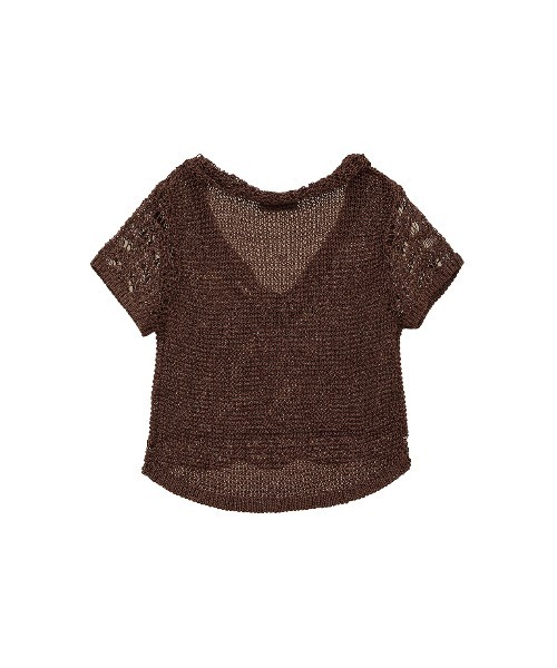 CLANE ニット セーター CLANE/クラネ/ CROPPED CROCHET KNIT