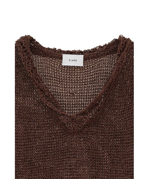 CLANE ニット セーター CLANE/クラネ/ CROPPED CROCHET KNIT