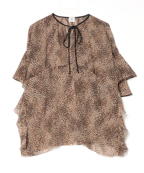 「IENA LA BOUCLE」 7分袖ブラウス FREE ブラウン レディース