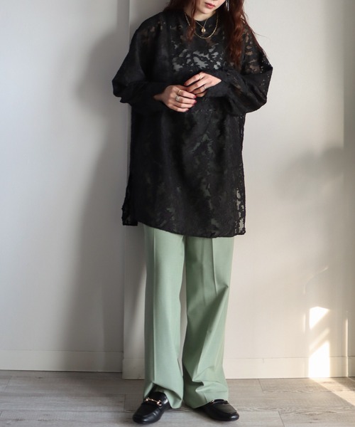 「COURO」 長袖チュニック M キナリ レディース