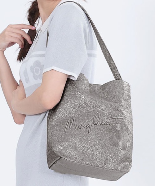 すぐ届く MARY QUANT* メタリックワンハンドル トート送料込み MARY QUANT トートバッグ マリークワント mary quant メタリック