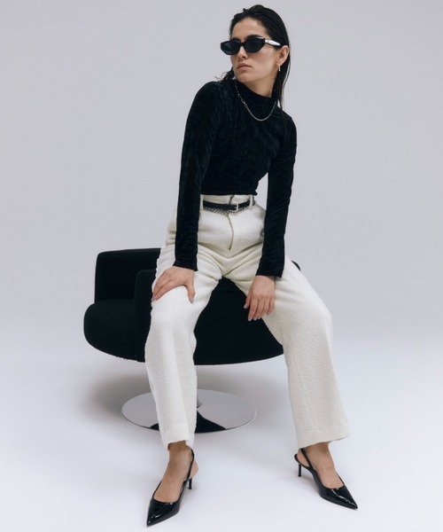 JOSE MOON（ジョゼムーン） スラックス 38 ブラック レディース