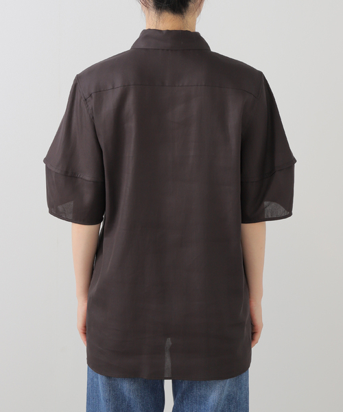 plage ブラウス シャツ Form half sleeve レディース : ZOZOTOWN