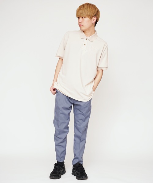 「WILD THINGS」 半袖ポロシャツ L ベージュ メンズ