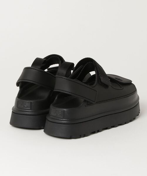 UGG ブラック サンダル UGG Australia（アグオーストラリア） 「UGG」 フラットサンダル 55