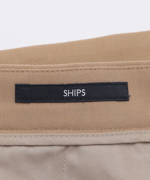 SHIPS（シップス） パンツ SHIPS: 「手洗い可能」ノープリーツ ツイル