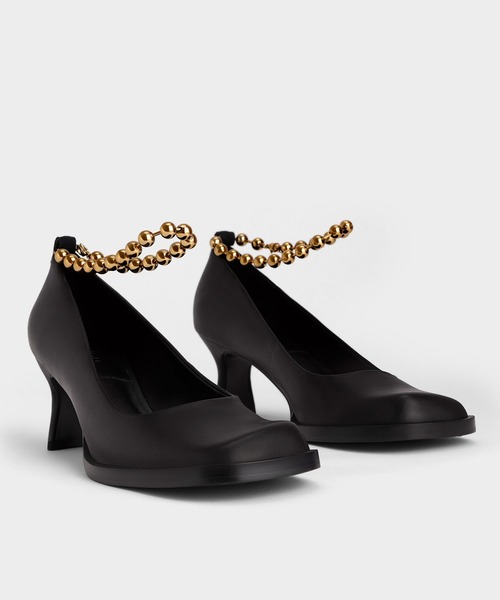 「CHARLES & KEITH」 パンプス 25cm サンドベージュ レディース_画像3