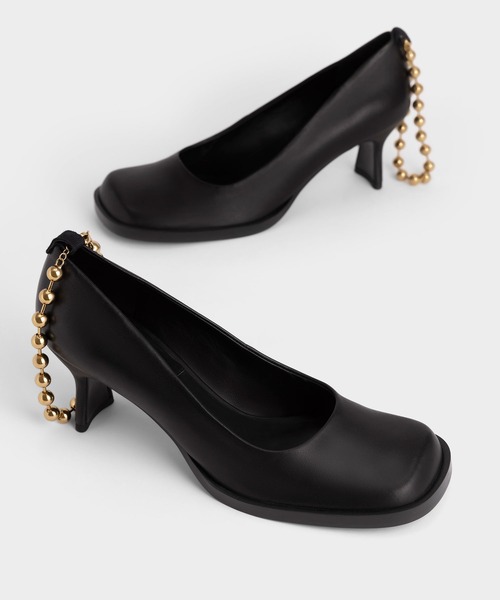 「CHARLES & KEITH」 パンプス 25cm サンドベージュ レディース_画像7