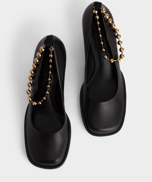 「CHARLES & KEITH」 パンプス 25cm サンドベージュ レディース_画像8
