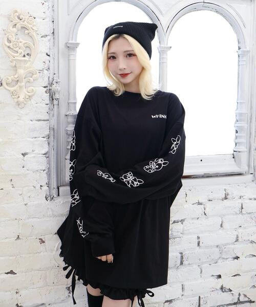 whinny ロンＴ Whinny tシャツ Whinny/転がり系闇うさロンT レディース メンズ