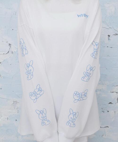 whinny ロンＴ Whinny tシャツ Whinny/転がり系闇うさロンT レディース メンズ