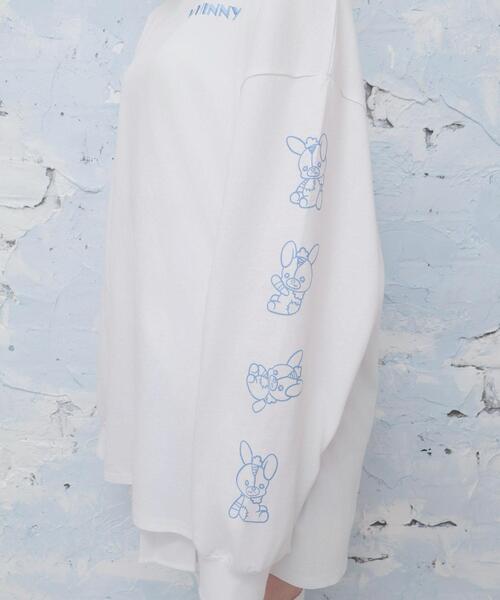 Whinny tシャツ Whinny/転がり系闇うさロンT レディース メンズ