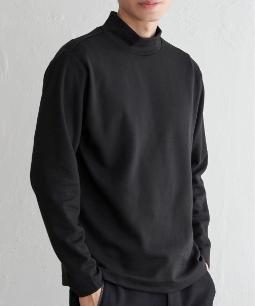 IKKA LOUNGE tシャツ ポンチモックネックロンT メンズ : ZOZOTOWN