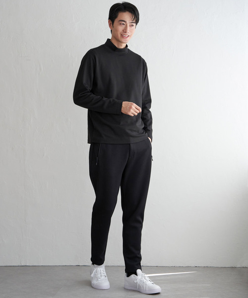 IKKA LOUNGE tシャツ ポンチモックネックロンT メンズ : ZOZOTOWN