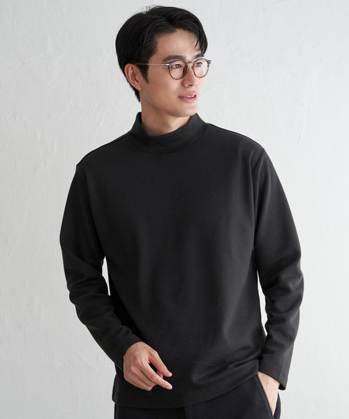 IKKA LOUNGE tシャツ ポンチモックネックロンT メンズ : ZOZOTOWN