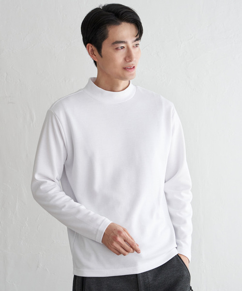 IKKA LOUNGE tシャツ ポンチモックネックロンT メンズ : ZOZOTOWN