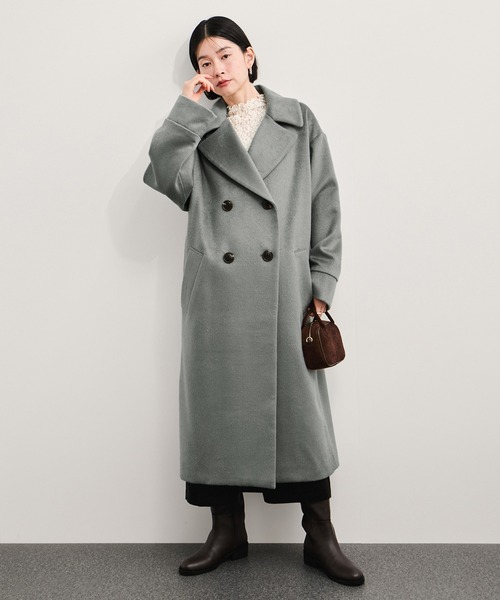 LE CERCLE par rope' コート アウター 2WAYスタンドカラーロングコート