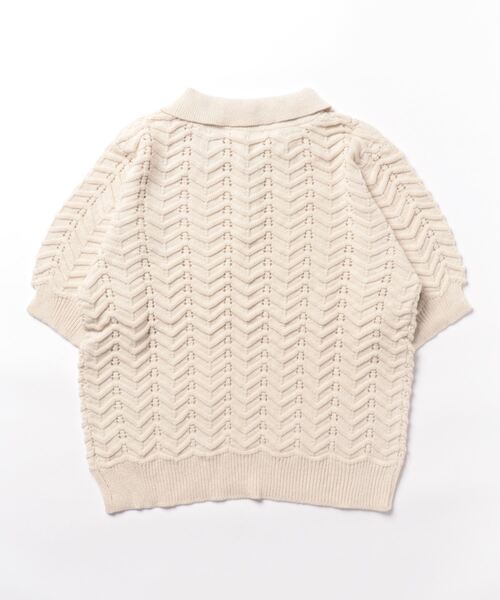 「e-zakkamania stores」 「Gleam」半袖ポロシャツ フリー アイボリー レディース_画像2