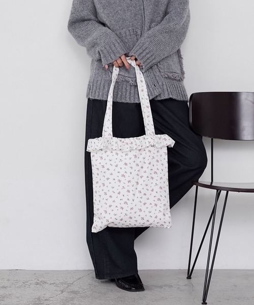 a-ya 様 rosy きんちゃくトート forksy.（フォルクシー） トートバッグ 「forksy.」フリルアソート巾着