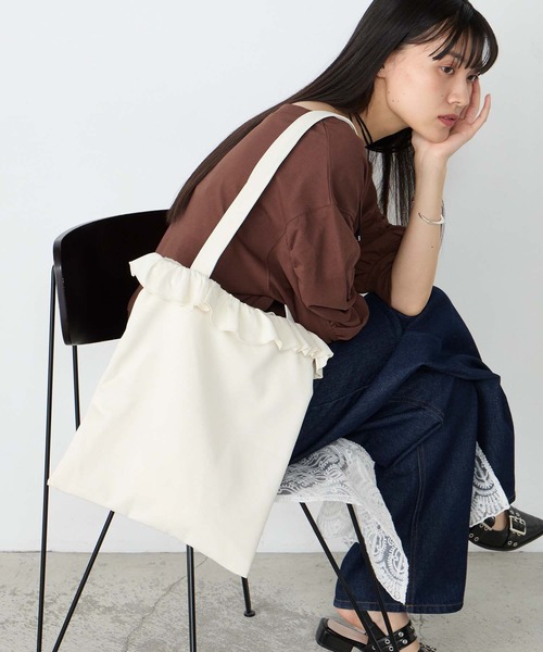 forksy.（フォルクシー） トートバッグ 「forksy.」フリルアソート巾着