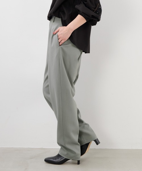 MICA&DEAL（マイカアンドディール） パンツ フロントステッチコクーン