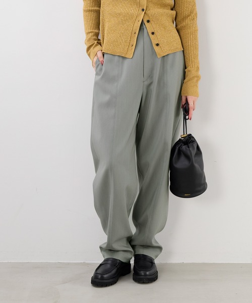 MICA&DEAL（マイカアンドディール） パンツ フロントステッチコクーン