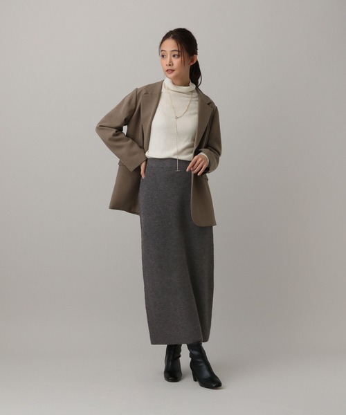 MIU MIU ウール混紡 ダークグレー Aラインスカート MIU MIU ウール混紡 ダークグレー Aラインスカート レディース