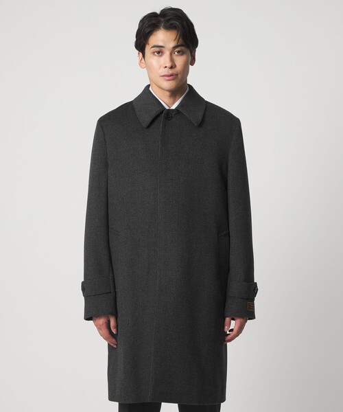 UNITED ARROWS ステンカラーコート ハウンドトゥース A DAY IN THE LIFE ステンカラーコート コート ビーバー ハウンド