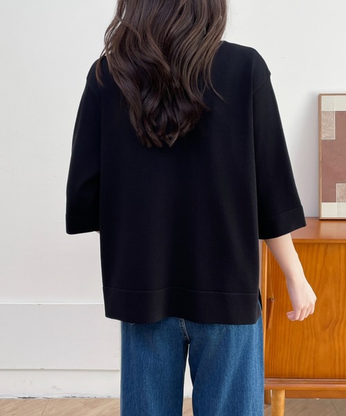 「ABITOKYO」 半袖ニット M アイボリー レディース_画像2