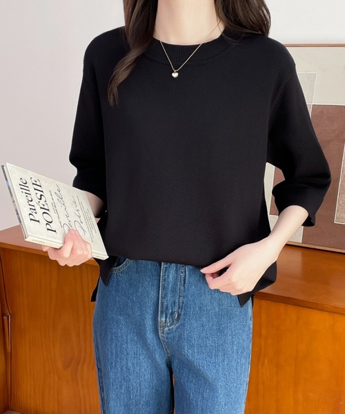 「ABITOKYO」 半袖ニット M アイボリー レディース_画像5